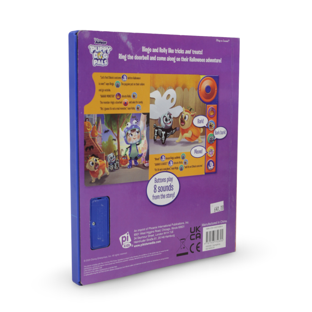 PI Kids Disney Junior Puppy Dog Pals: Happy Howl-Oween! Doorbell Sound Book