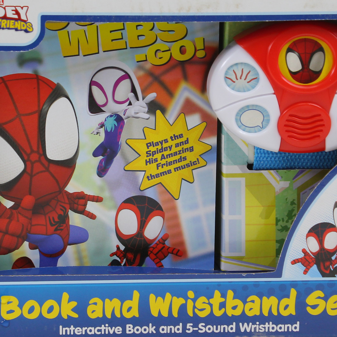 Spider-Man Spidey and His Amazing Friends Book and Wristband Set