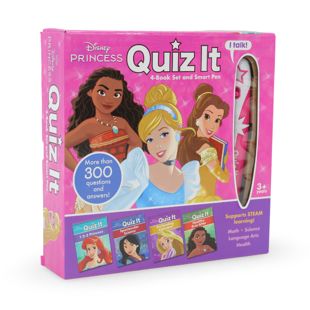 Disney Princess: Quiz It 4-Book Set and Smart Pen - Assortments - Phoenix International Publications