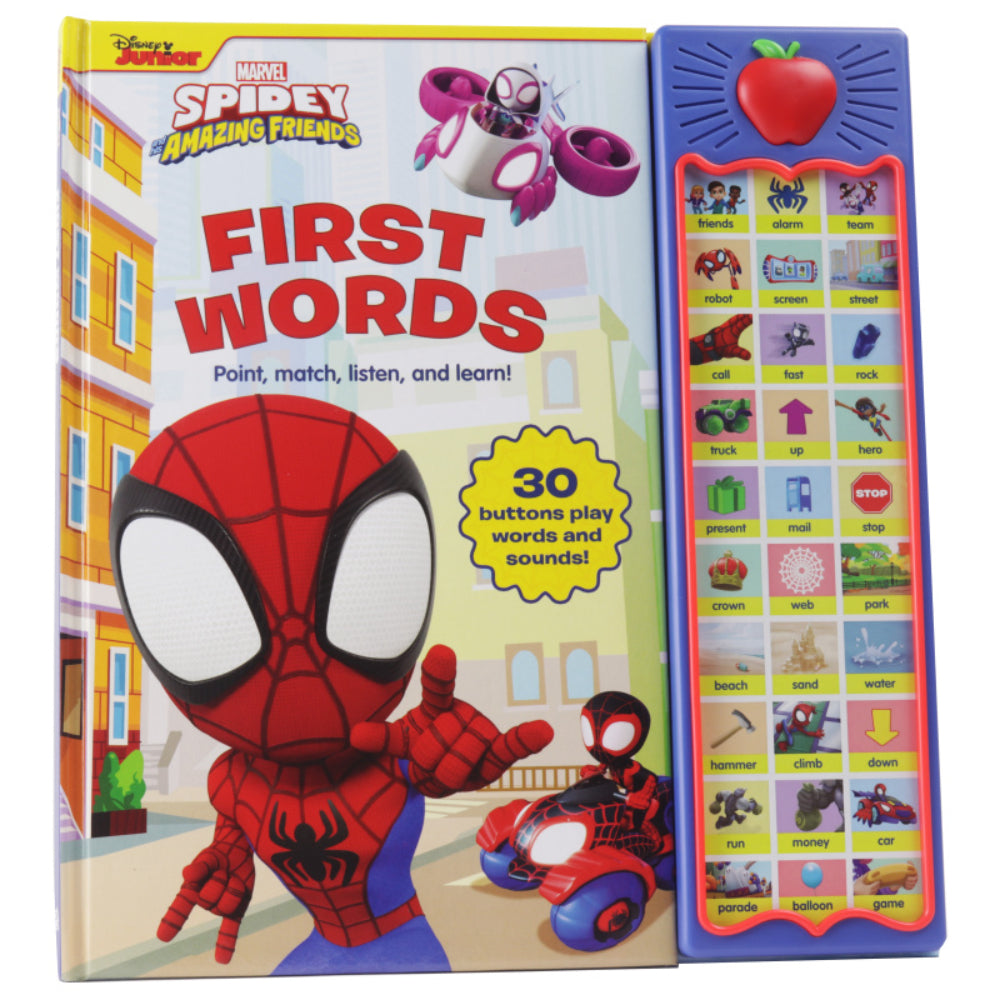 Disney Junior Marvel Spidey and His Amazing Friends: كتاب الكلمات الأولى الناطق