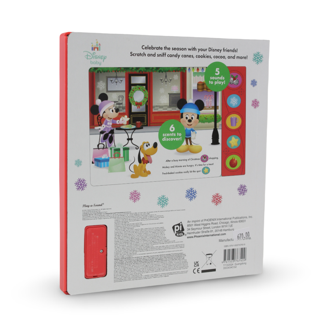 PI Kids Disney Baby: Christmas in the Air Scratch & Sniff Sound Book