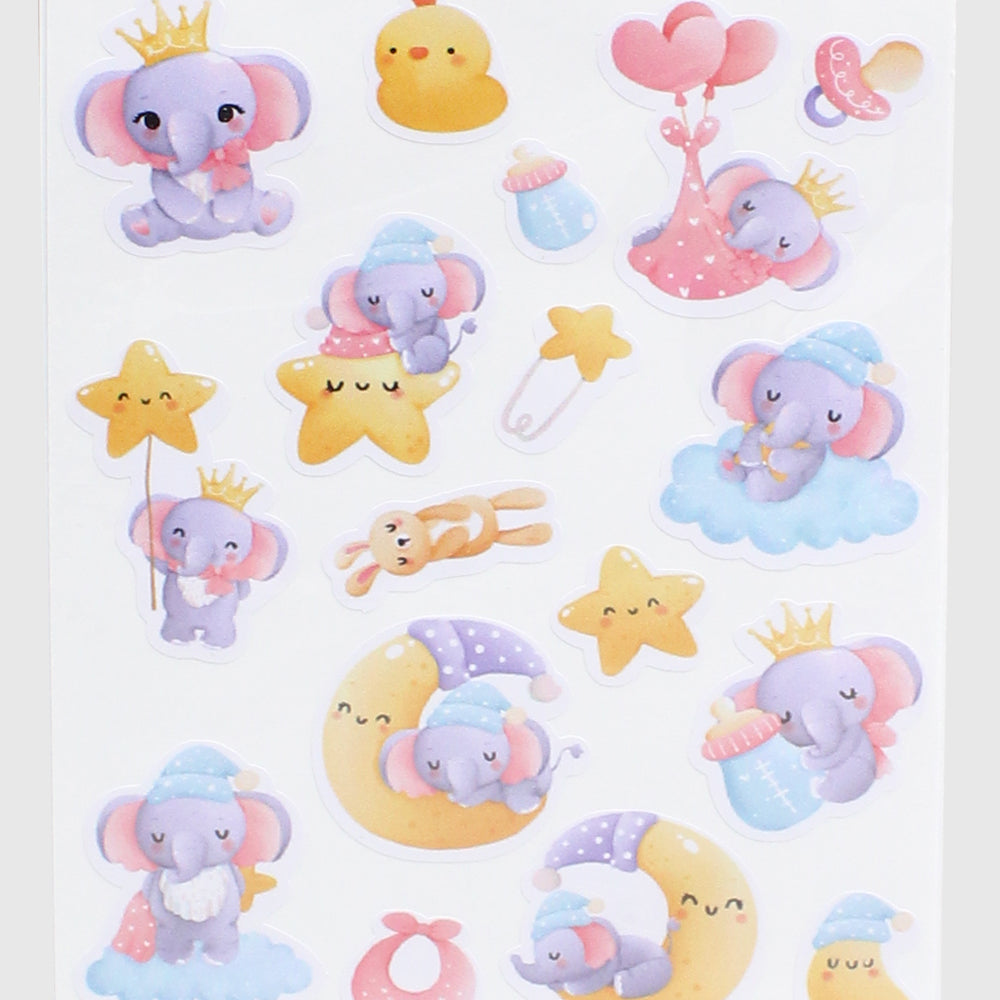Stickers Pack - 60 Pieces (Elephants)
