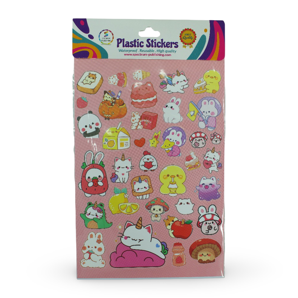 Spectrum Publishing "Dreamy Bunnies" Plastic Stickers