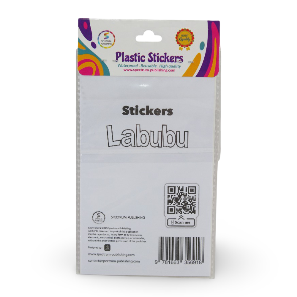 Spectrum Publishing "Labubu" Plastic Stickers