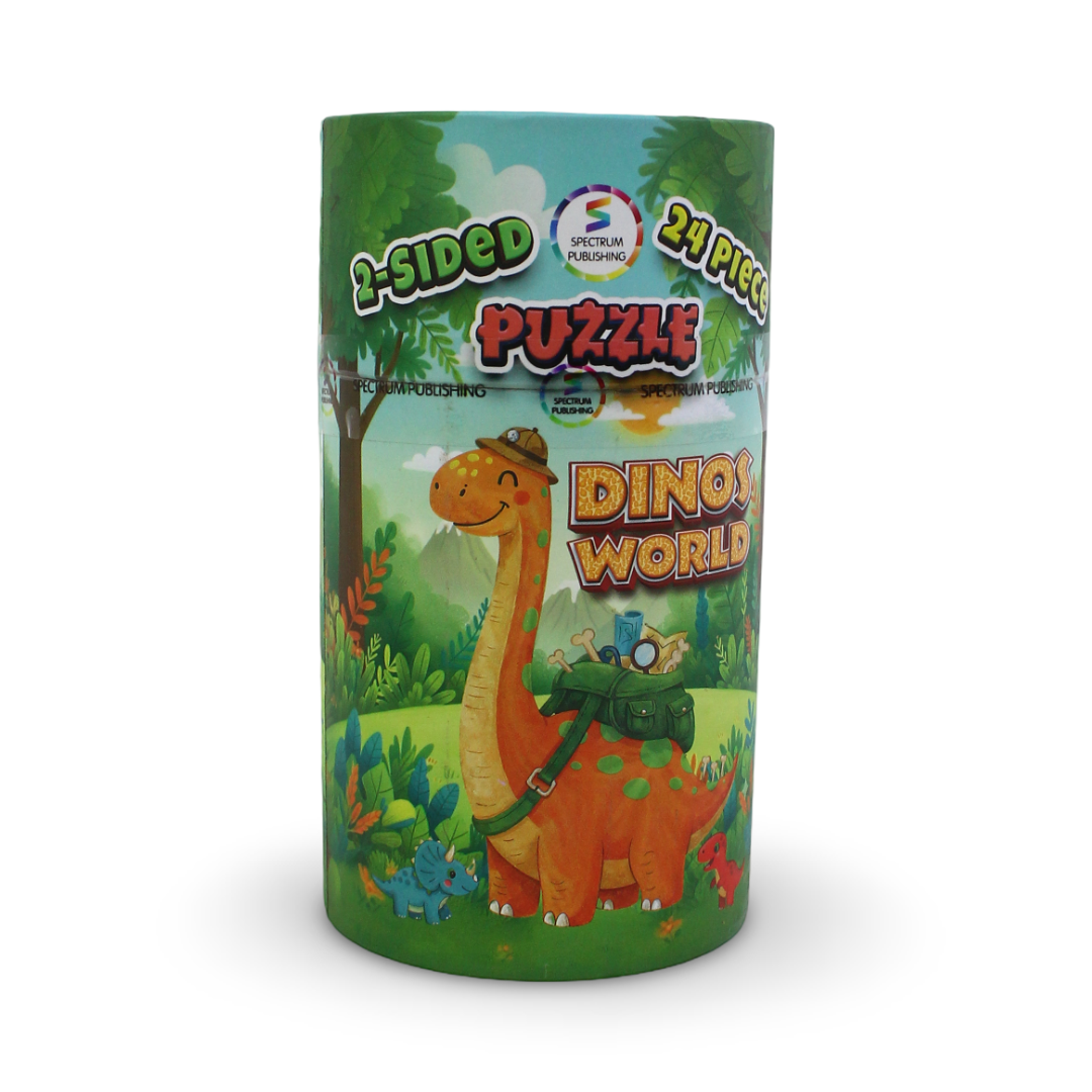 Dino World 2-Sided Jigsaw Puzzle - Assortments - Spectrum