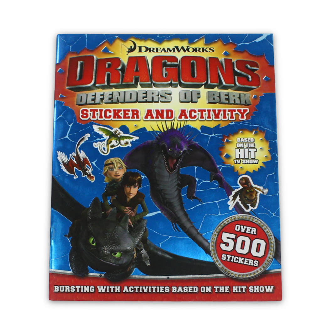 Dream Works Dragons Defenders of Berk Ultimate Sticker and Activity Book Over 500 Stickers
