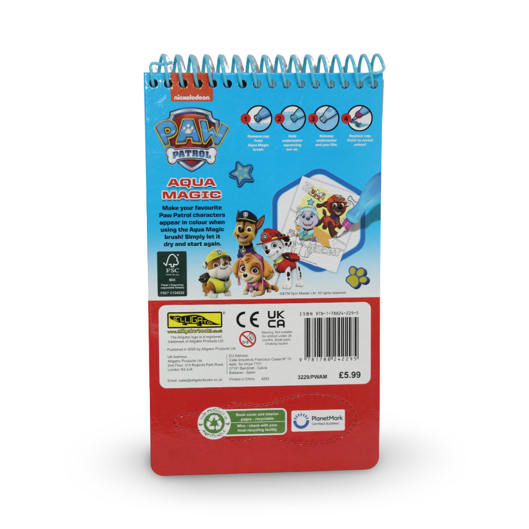 Cocomelon Paw Patrol Aqua Magic Reusable Water Painting with Water Pen