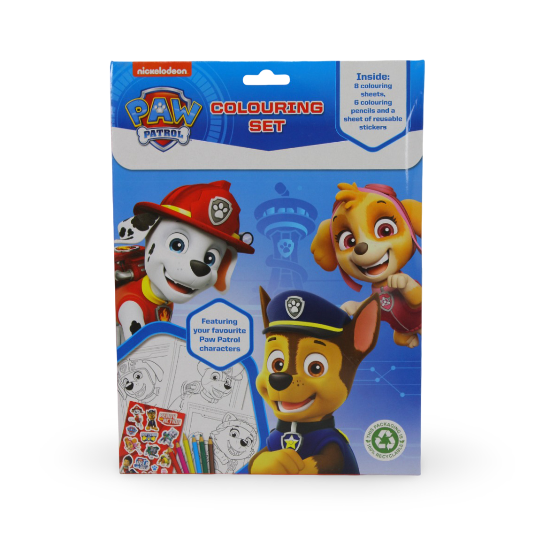 Paw Patrol Colouring Set