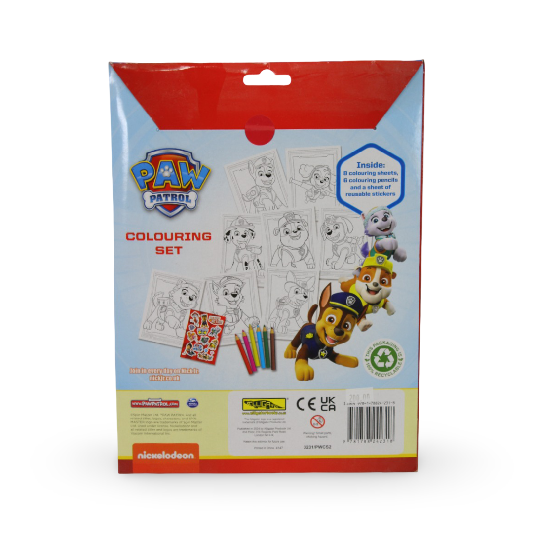 Paw Patrol Colouring Set