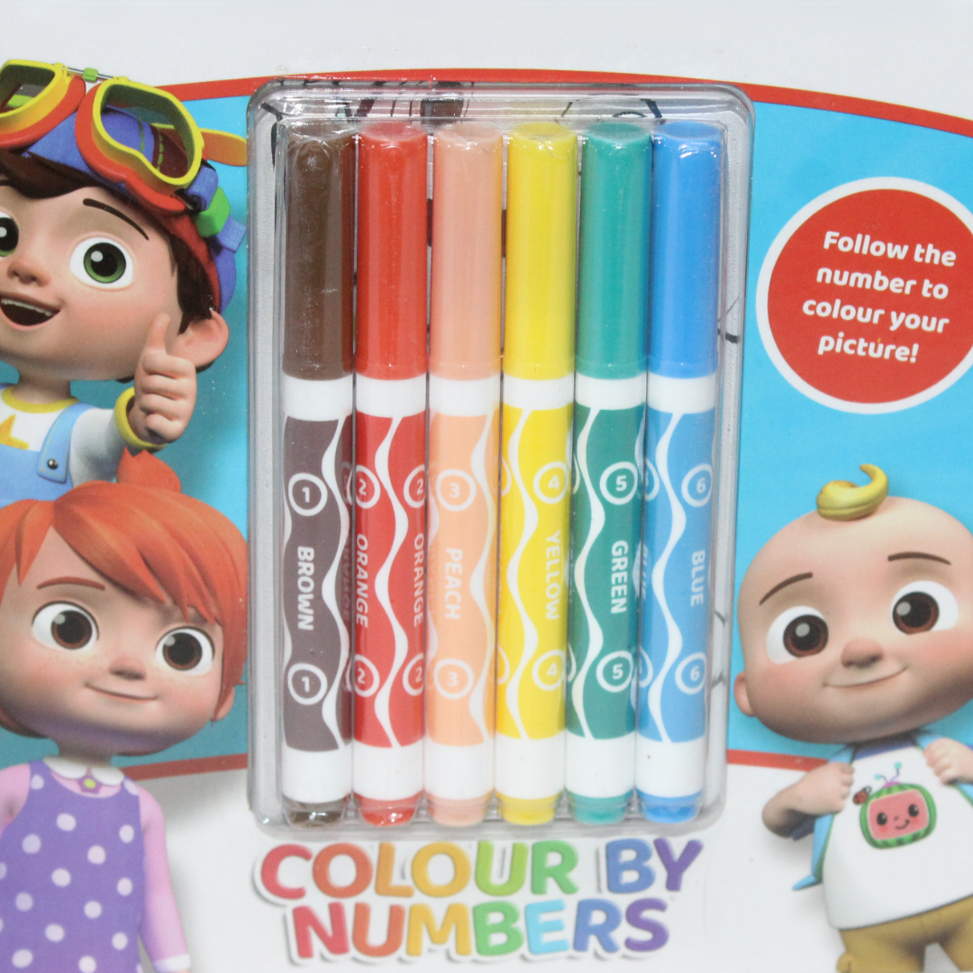 CocComelon Colour by Numbers Set