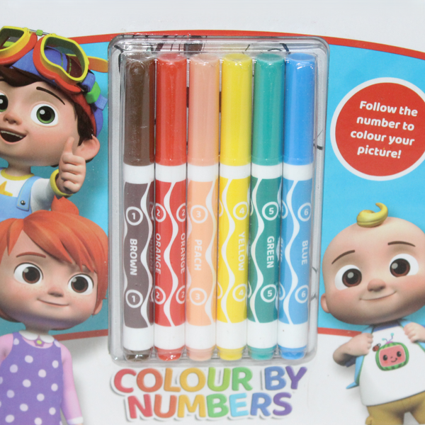 CocComelon Colour by Numbers Set