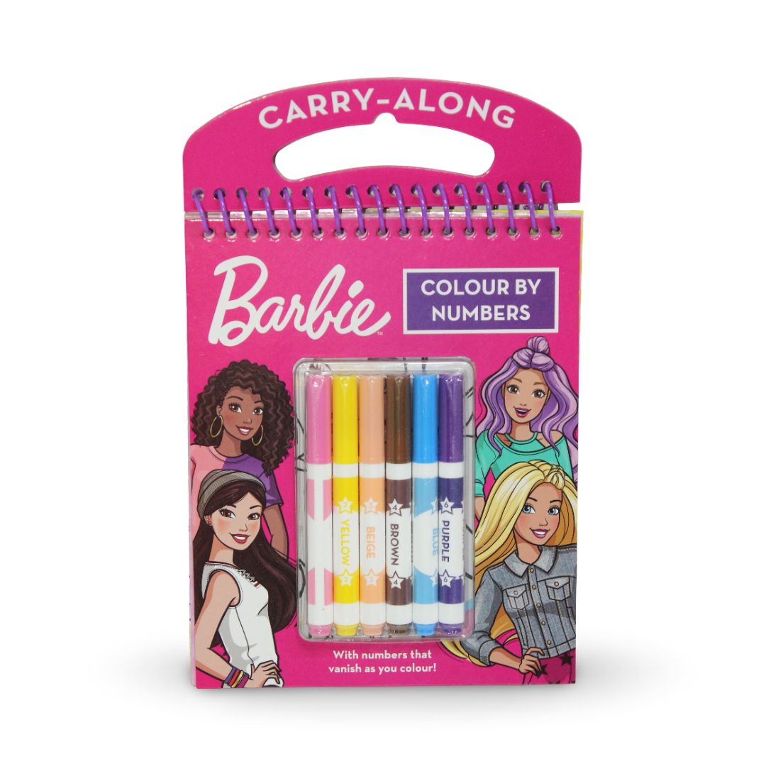 Barbie Colour By Numbers Carry-Along Activity Set