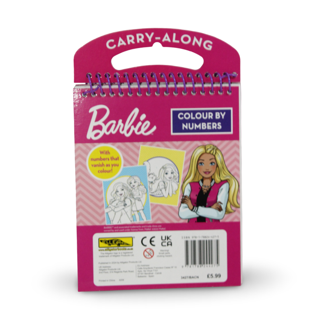 Barbie Colour By Numbers Carry-Along Activity Set
