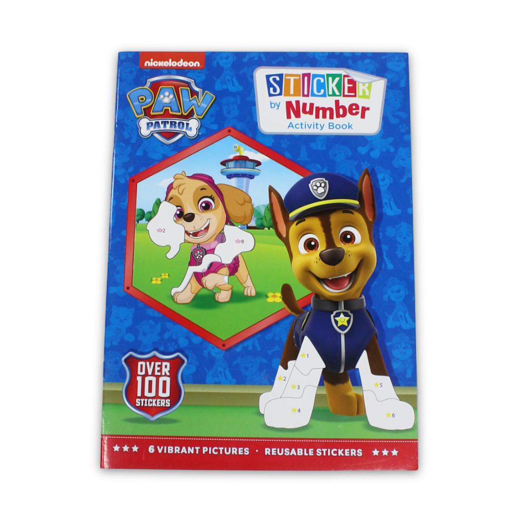 Paw Patrol Sticker by Number Activity Book