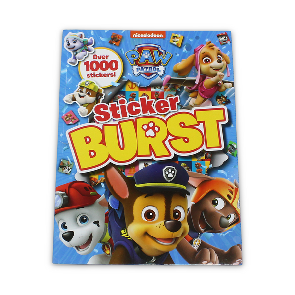 كتاب أنشطة Nickelodeon Paw Patrol Sticker Burst أكثر من 1000 ملصق