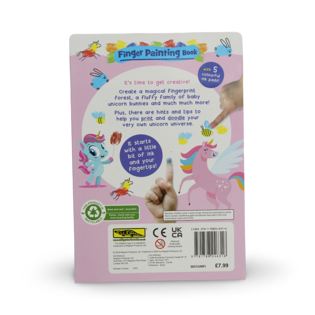 Unicorn Finger Painting Book