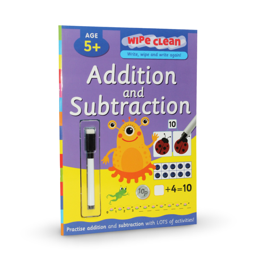 Alligator Books Wipe Clean: Addition and Subtraction Activity Book