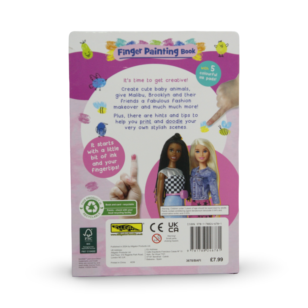 Barbie Finger Painting Book