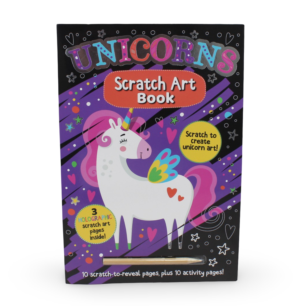 Unicorns Scratch Art Book