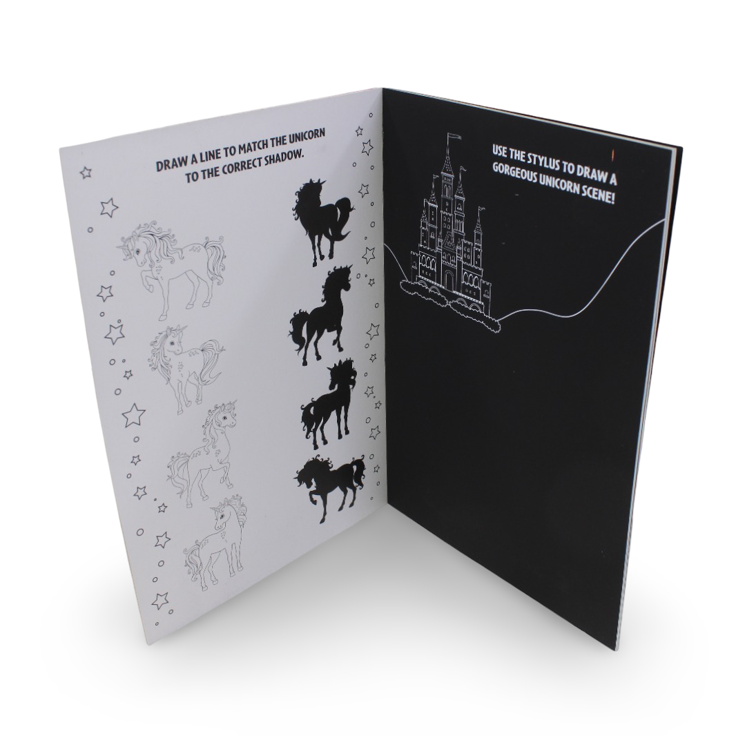Unicorns Scratch Art Book