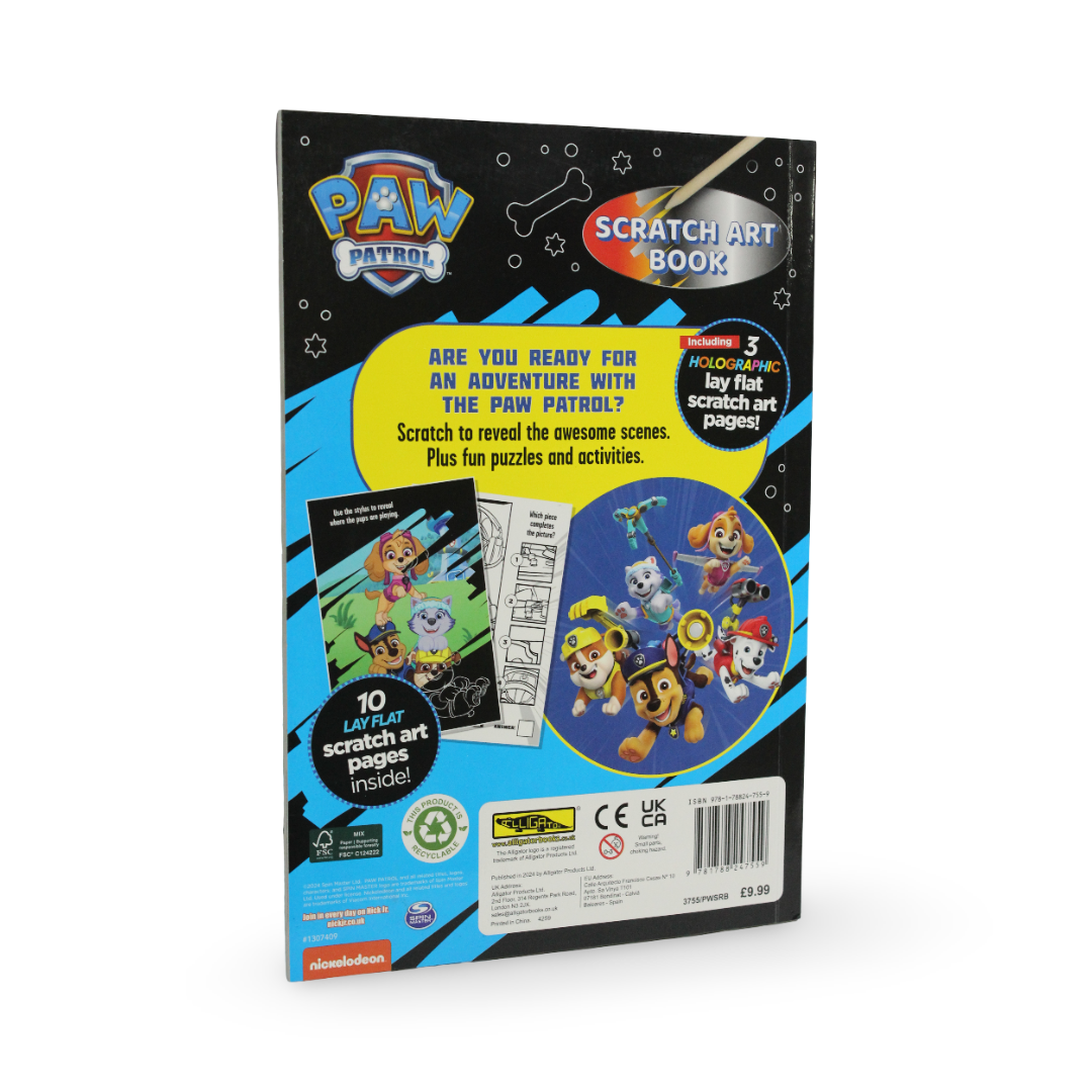 Nickelodeon Paw Patrol Scratch Art Book