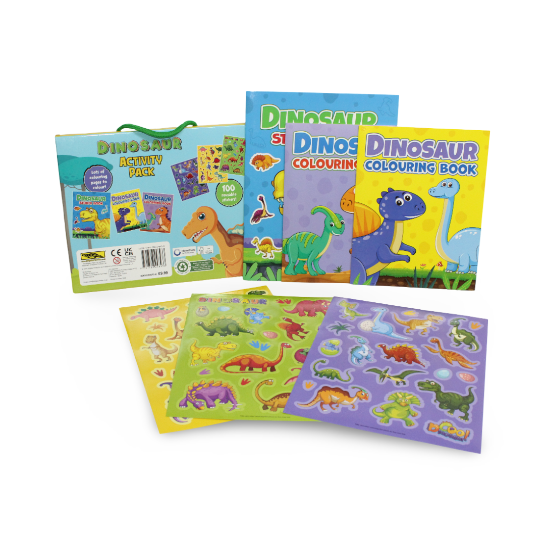 Dinosaur Activity Pack Coloring and Sticker Books - Assortments - OKO