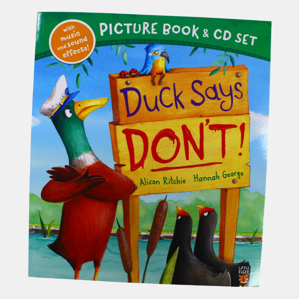 Duck Says Don't Story Book & CD Set
