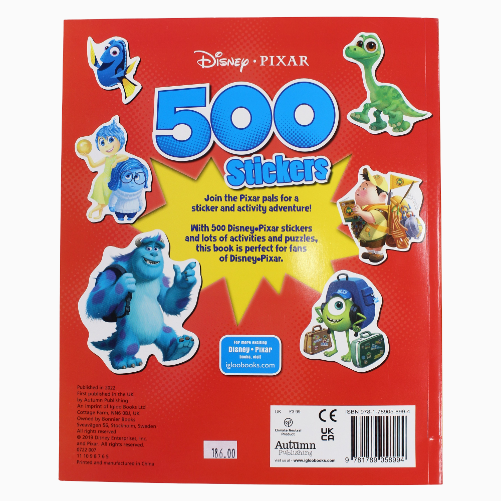 Disney Pixar Sticker & Activity Book – 500 Stickers