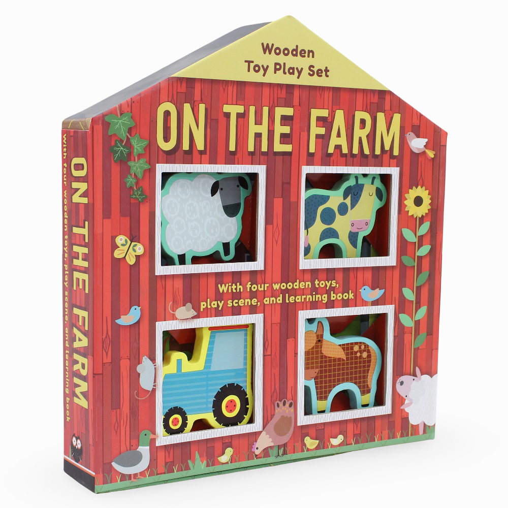 On the Farm – Sound Book + Wooden Toys