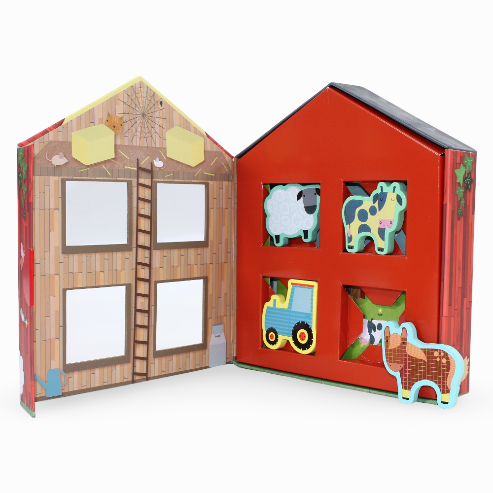 On the Farm – Sound Book + Wooden Toys
