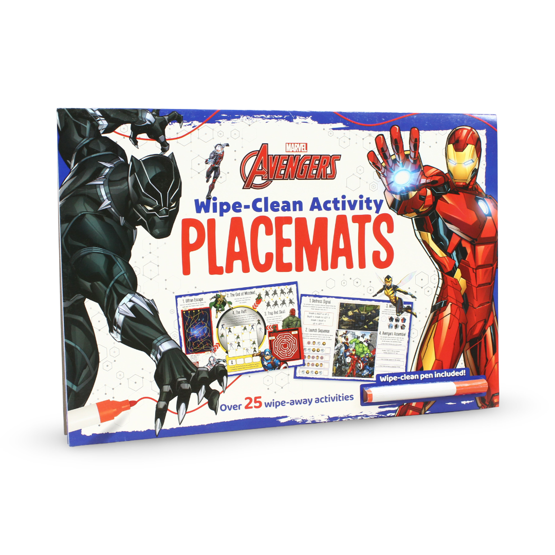 Autumn Marvel Avengers Activity Set 25 Wipe-Clean Activities