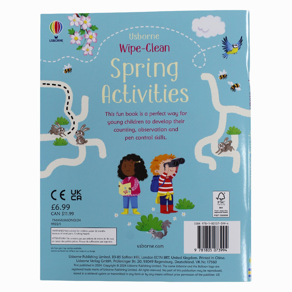 Wipe-Clean Spring Activities – Bloom with Every Page – Ourkids