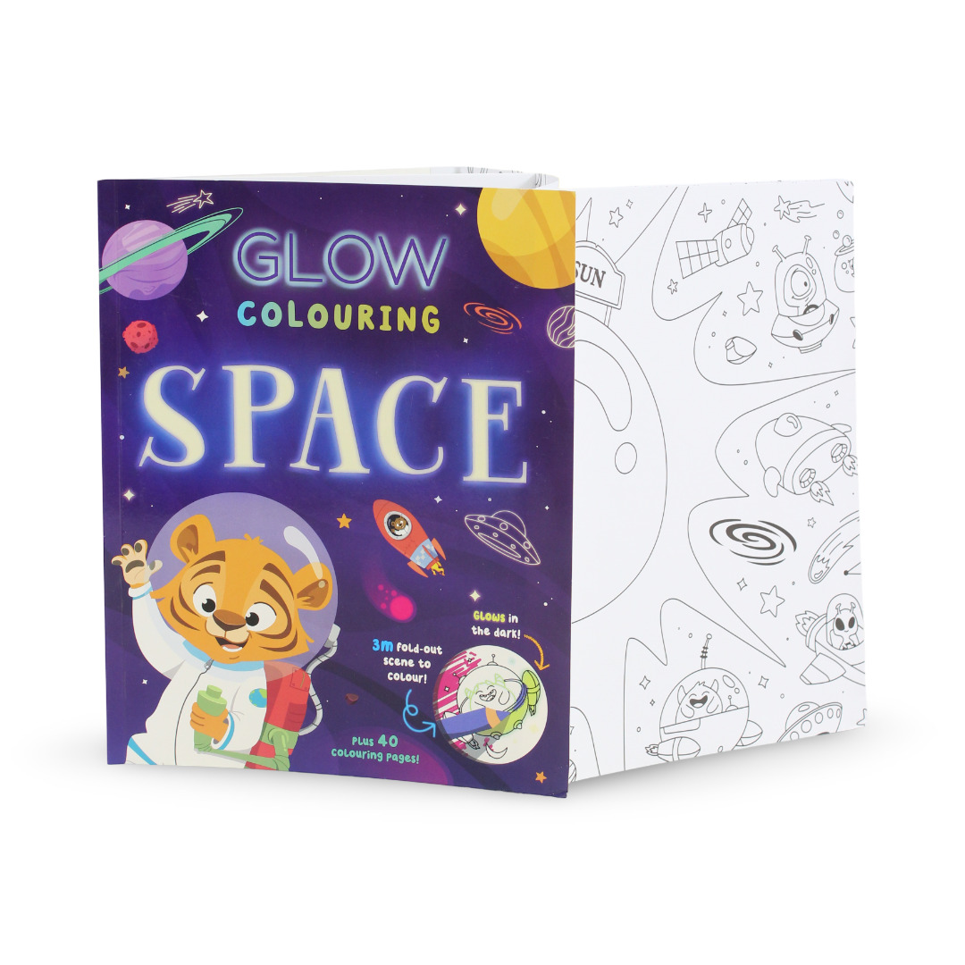 Igloo Books Glow Colouring Space Book