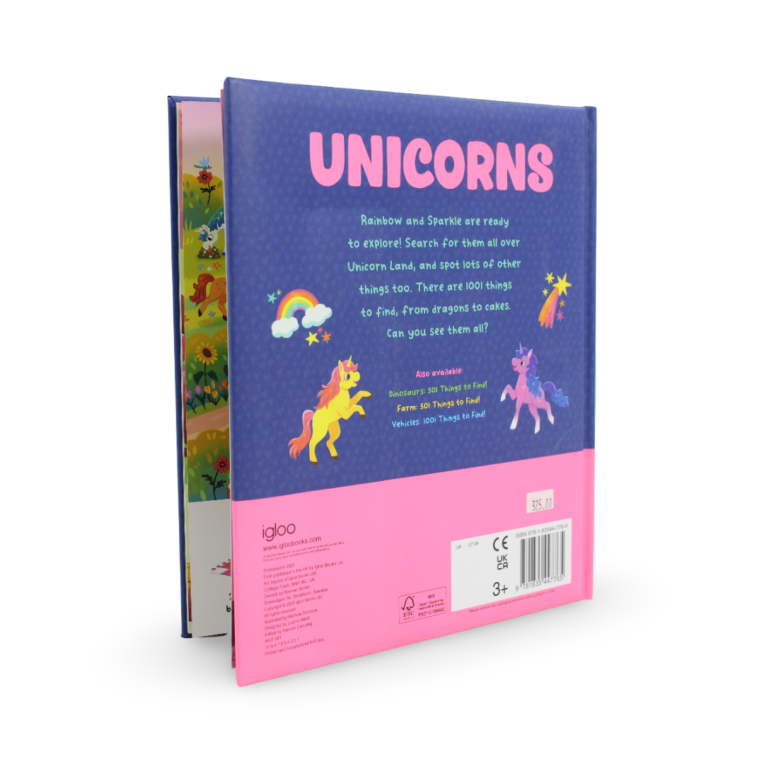 Igloo Books "Unicorns: 1001 Things to Find" Book