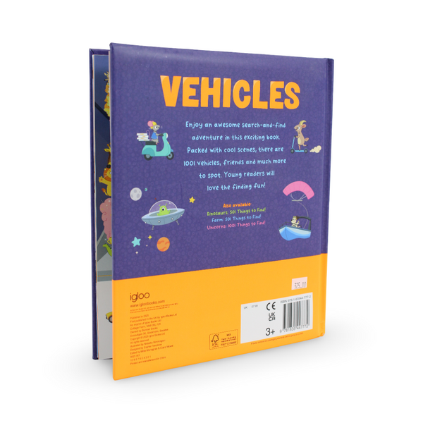 Igloo Books "Vehicles: 1001 Things to Find" Book