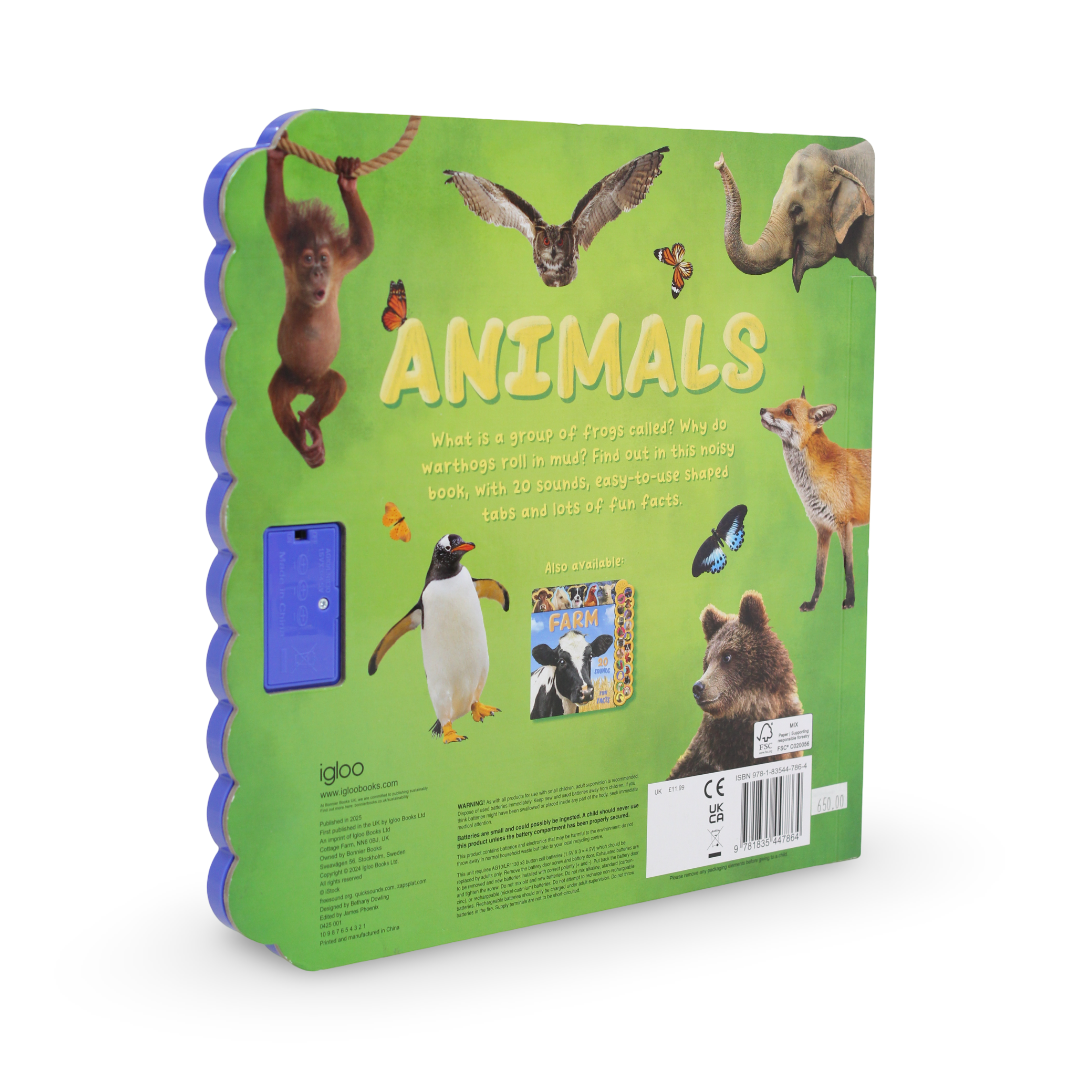 Igloo Books "Animals 20 Sounds" Board Book