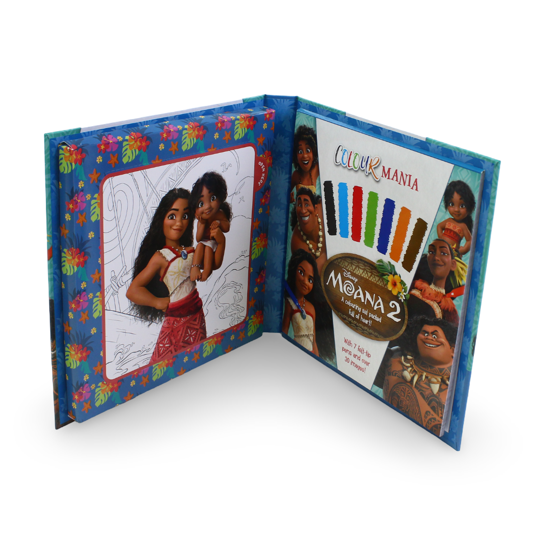 Igloo Books Disney Moana 2 Colour Mania Colouring Set - Assortments