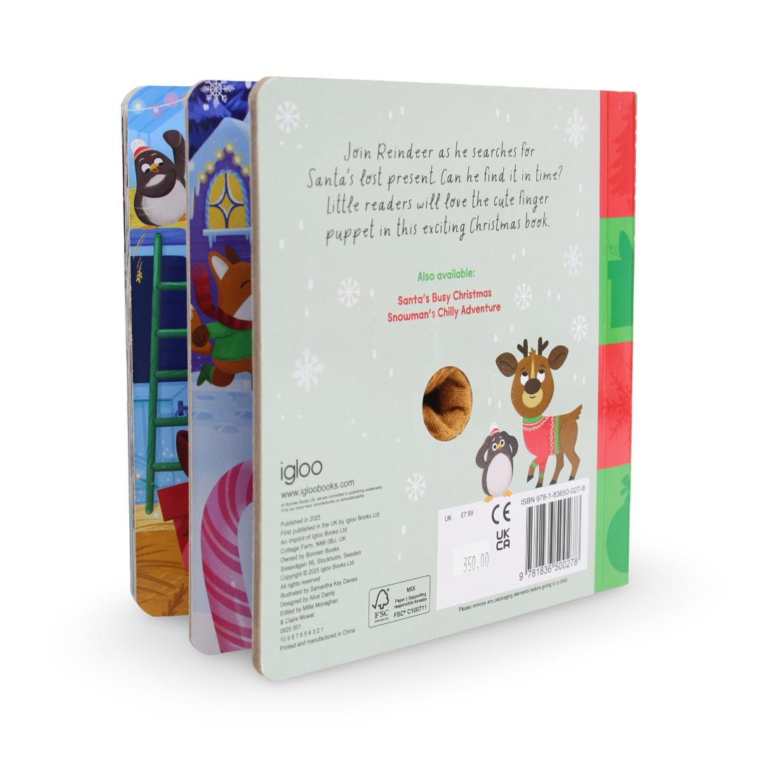 Igloo Books "Reindeer and the Lost Present" Board Book