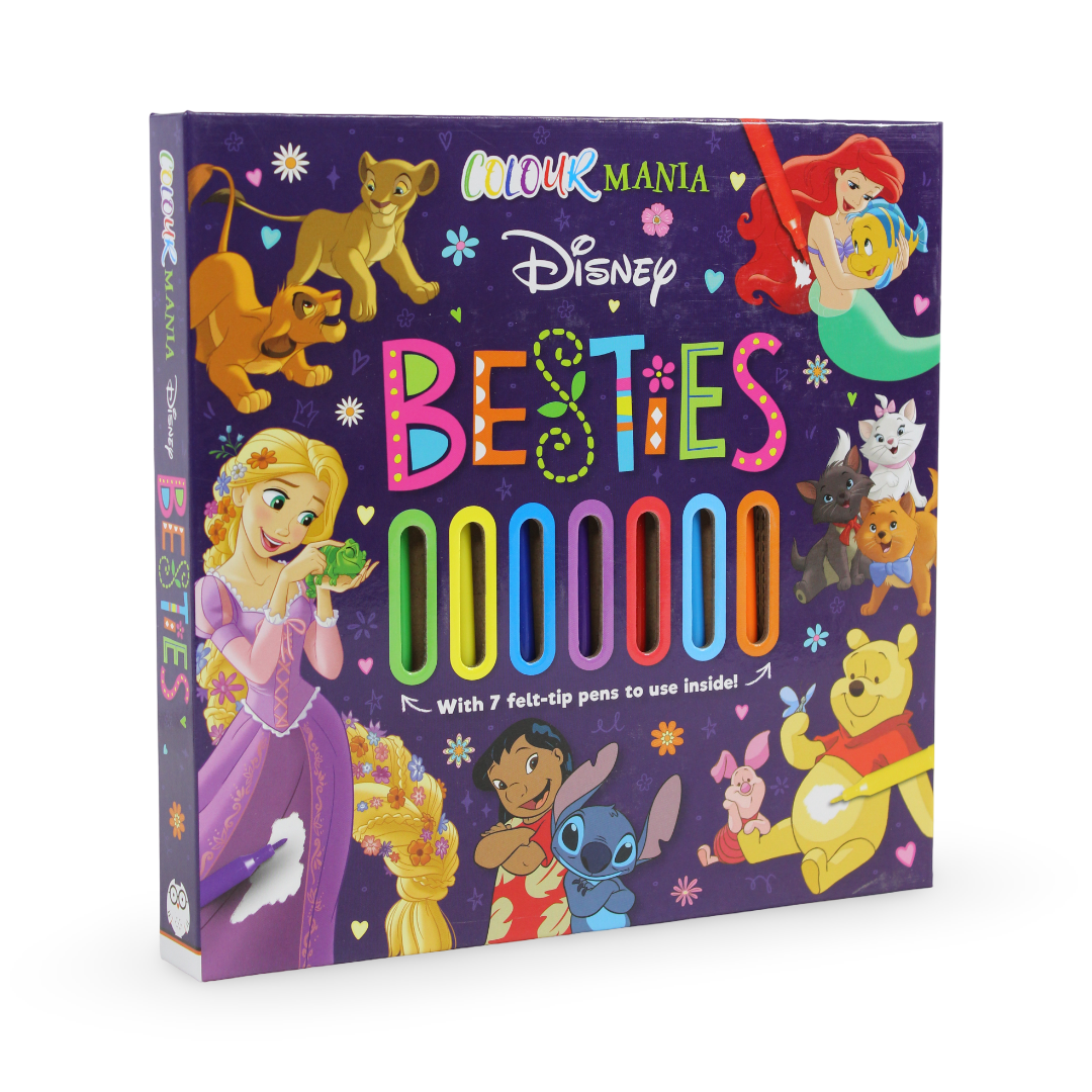 Disney Colour Mania Besties Colouring Set Book