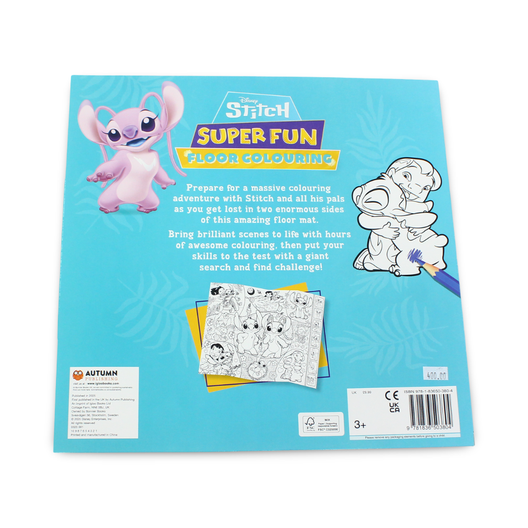 Igloo Books Disney Stitch Super Fun Floor Colouring Book
