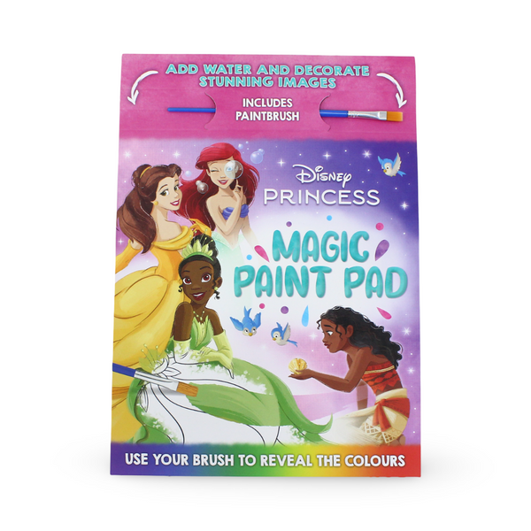 Igloo Books Disney Princess Magic Paint Pad + Paint Brush