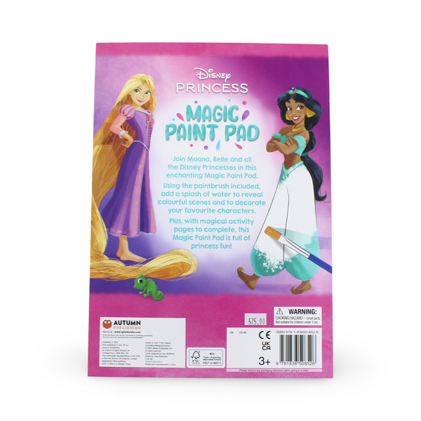 Igloo Books Disney Princess Magic Paint Pad + Paint Brush