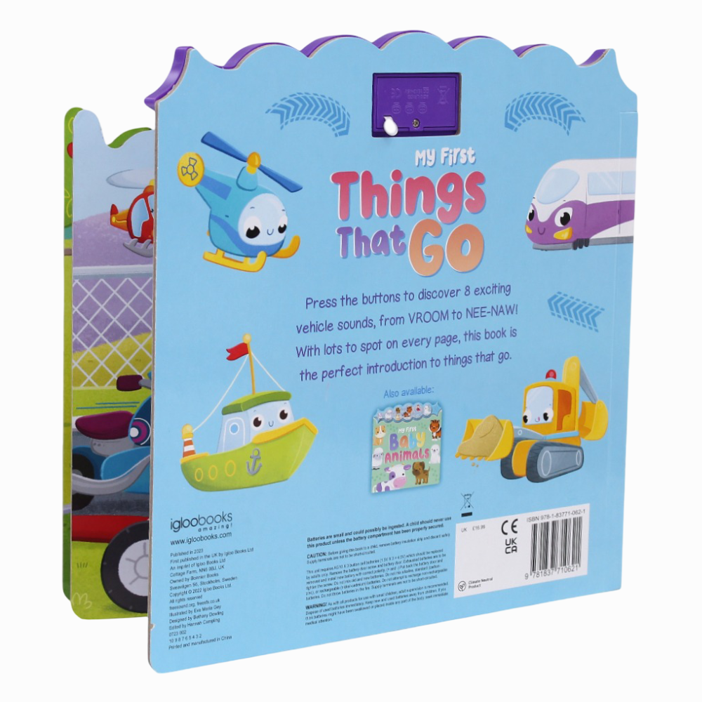 Sparkly Button Sound Book: My First Things That Go – Hear the VROOMs and BEEPs