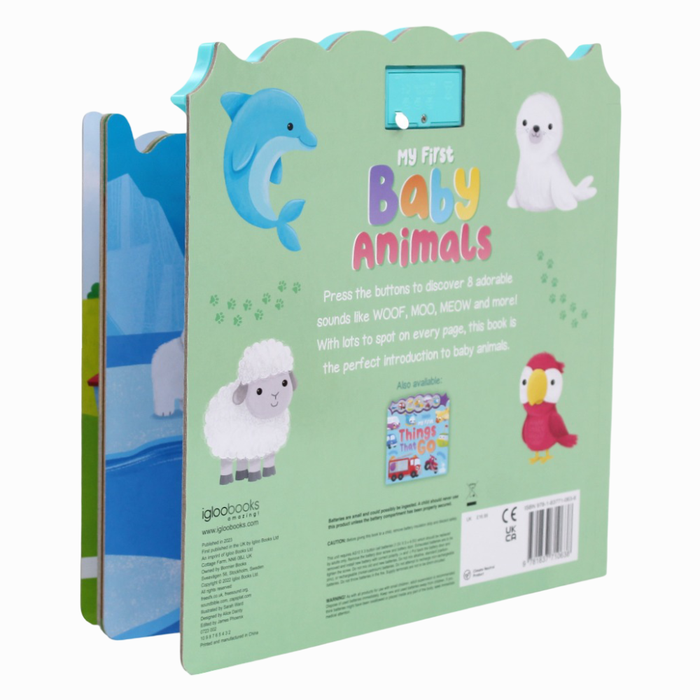My First Baby Animals (Sparkly Button Sound Book) – Meet the Cutest Creatures