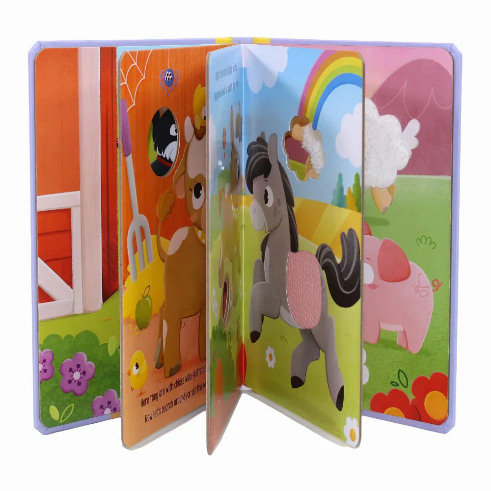On the Farm (Touch and Feel Story Book) – Moo, Oink, and Explore!