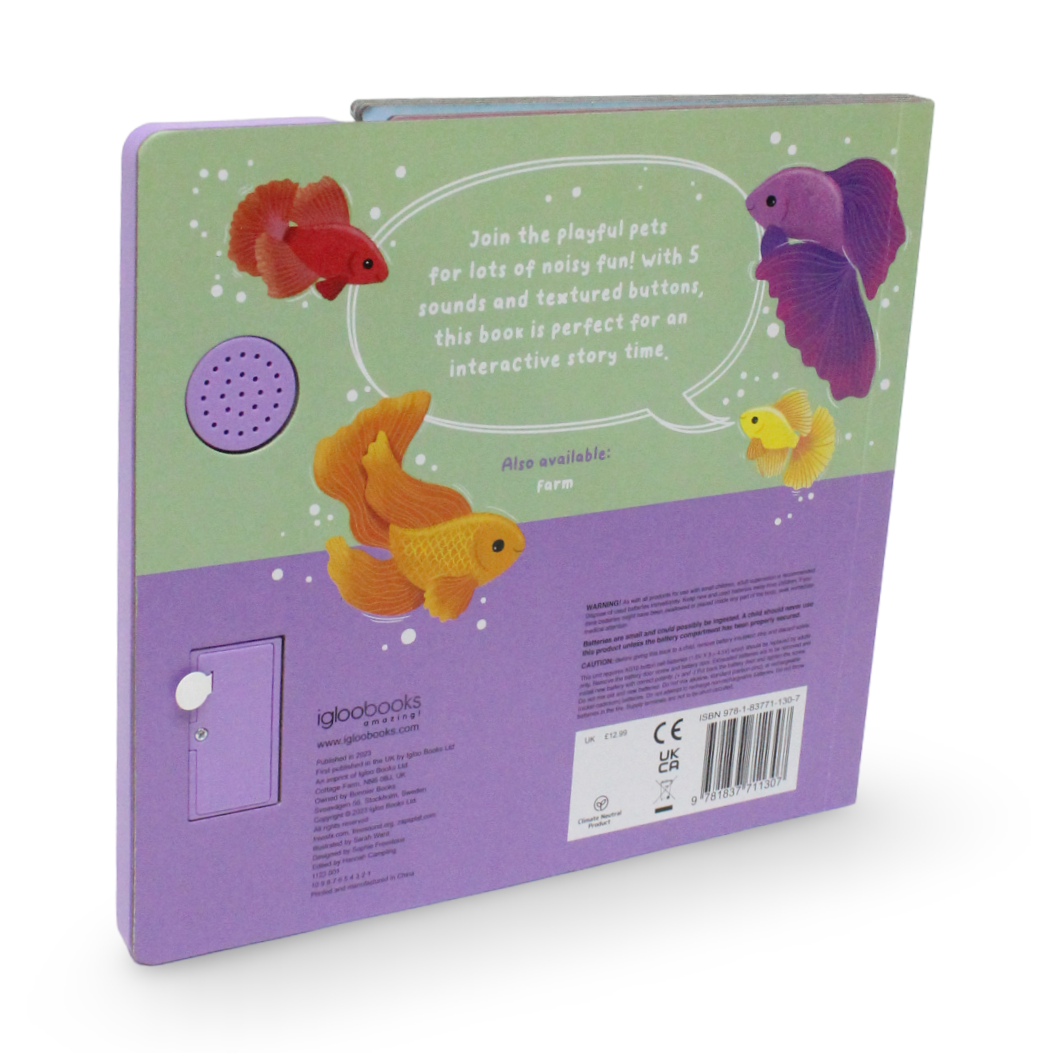 Igloo Books Touch & Feel Sounds: Pets Board Book