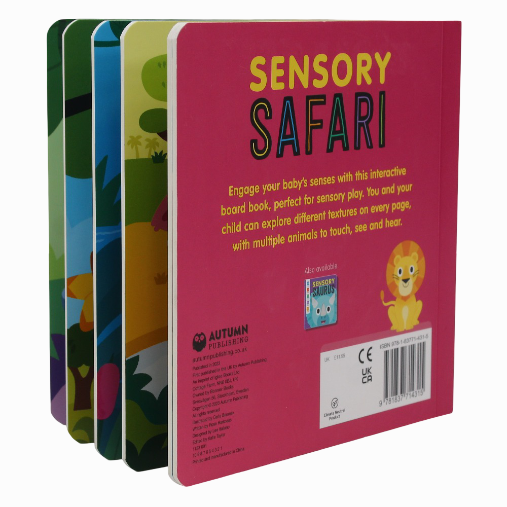 Sensory Safari (Baby Sensory Book) – Touch, See, Hear!