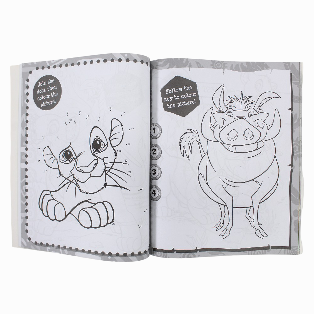 The Lion King: 5 in 1 Coloring Book