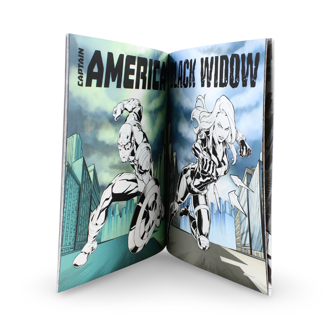 Autumn Marvel Avengers Captain America 5 in 1 Colouring Book - Assortments - Autumn Publishing