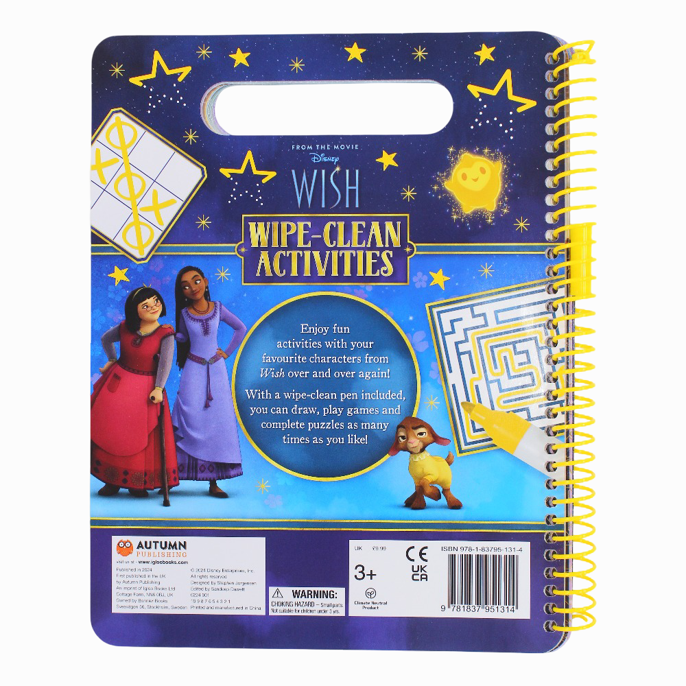 Disney Wish: Wipe Clean Activities Book